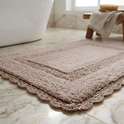 Tapete Kacyumara Crochê Retangular 50x70cm Inrose