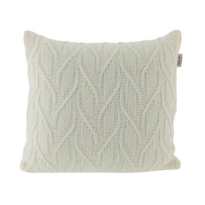 Almofada Kacyumara Tricot Laguna Branca 45cm x 45cm