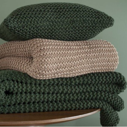 Manta Tricot Buddemeyer Luxus Piemonte Kaki 130x170cm