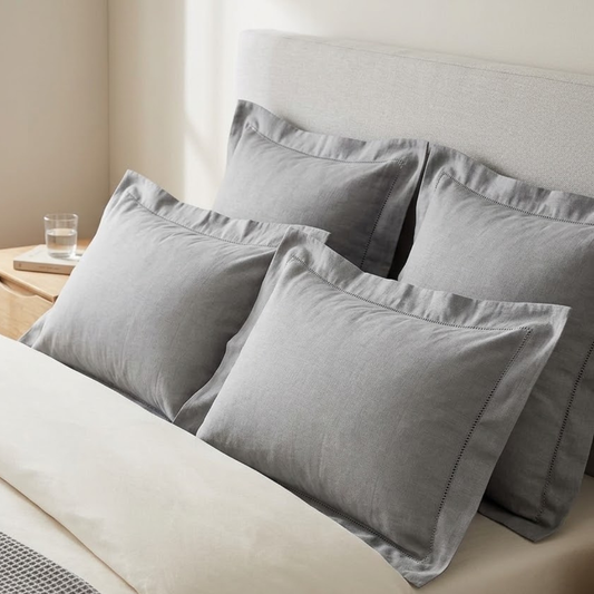 Par de Fronhas Silver Chambret 200 Fios Tinto 50x70cm