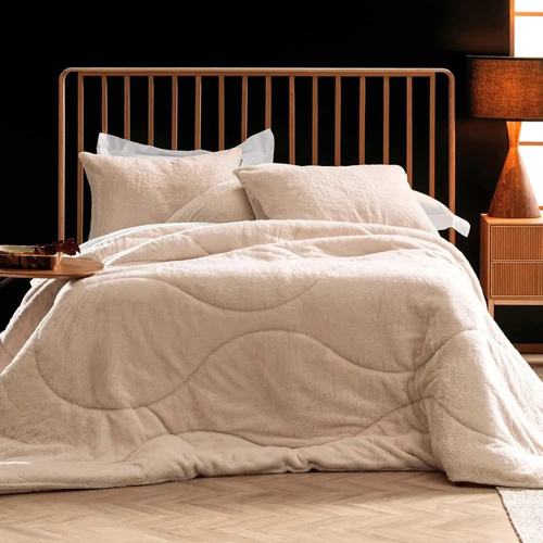 Edredom Altenburg Luxo Nord Casal Bege Cream 2,10 x 2,40m