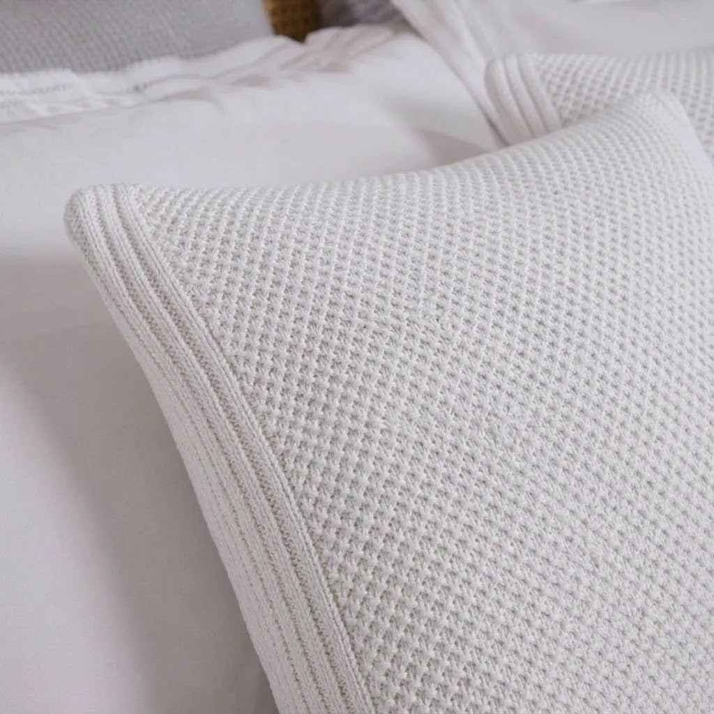 Capa para Travesseiro Buddemeyer Luxus Tricot Turim 100% Algodão 50x90cm Branco