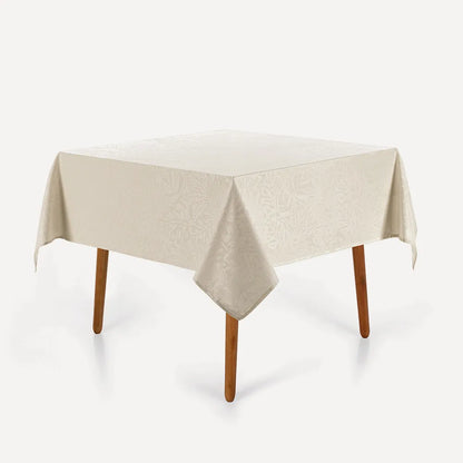 Toalha de Mesa Quadrada Karsten Jacquard Essência Off White