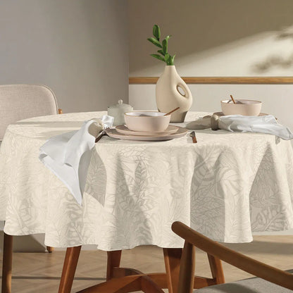Toalha de Mesa Quadrada Karsten Jacquard Essência Off White