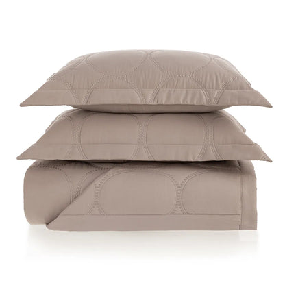 Jogo de Colcha Trussardi Coliseu Queen Nocciola/Legno