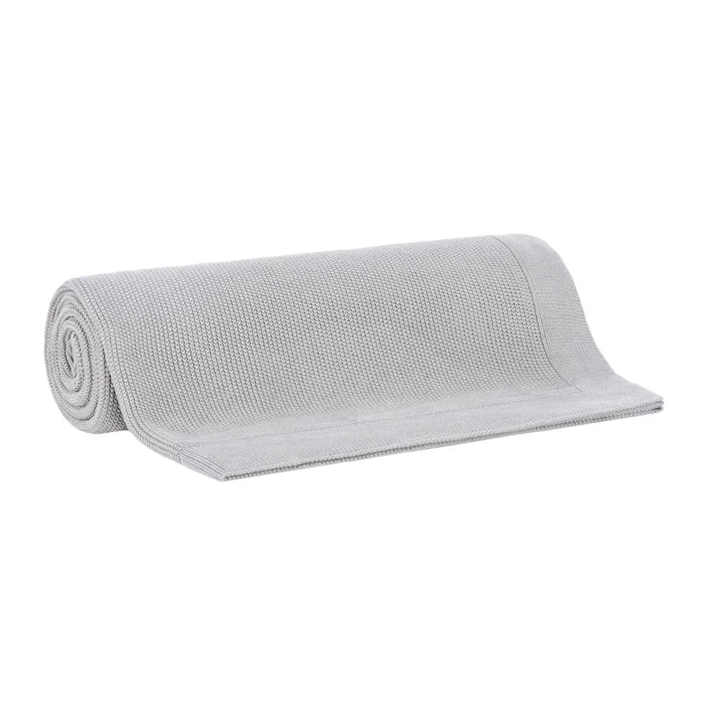Colcha Buddemeyer Luxus Tricot Turim 100% Algodão Queen Cinza