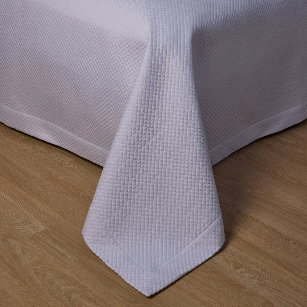 Kit Colcha Splendore Branco Buddemeyer Luxus King – Cetim 300 Fios 100% Algodão