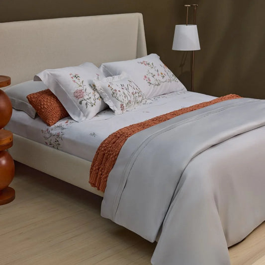 Jogo de Cama Buddemeyer Luxus Queen Crayon 100% Algodão Cetim 400 Fios