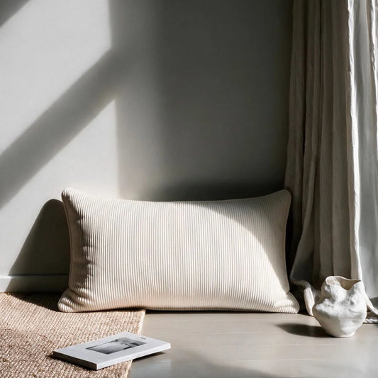 Almofada Buddemeyer Luxus Velutto Bege Doux 50x90cm