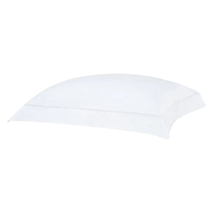 Fronha Buddemeyer Luxus Tokyo 50x90cm 1000 Fios 100% Algodão Egípcio Branco com Renda Branca