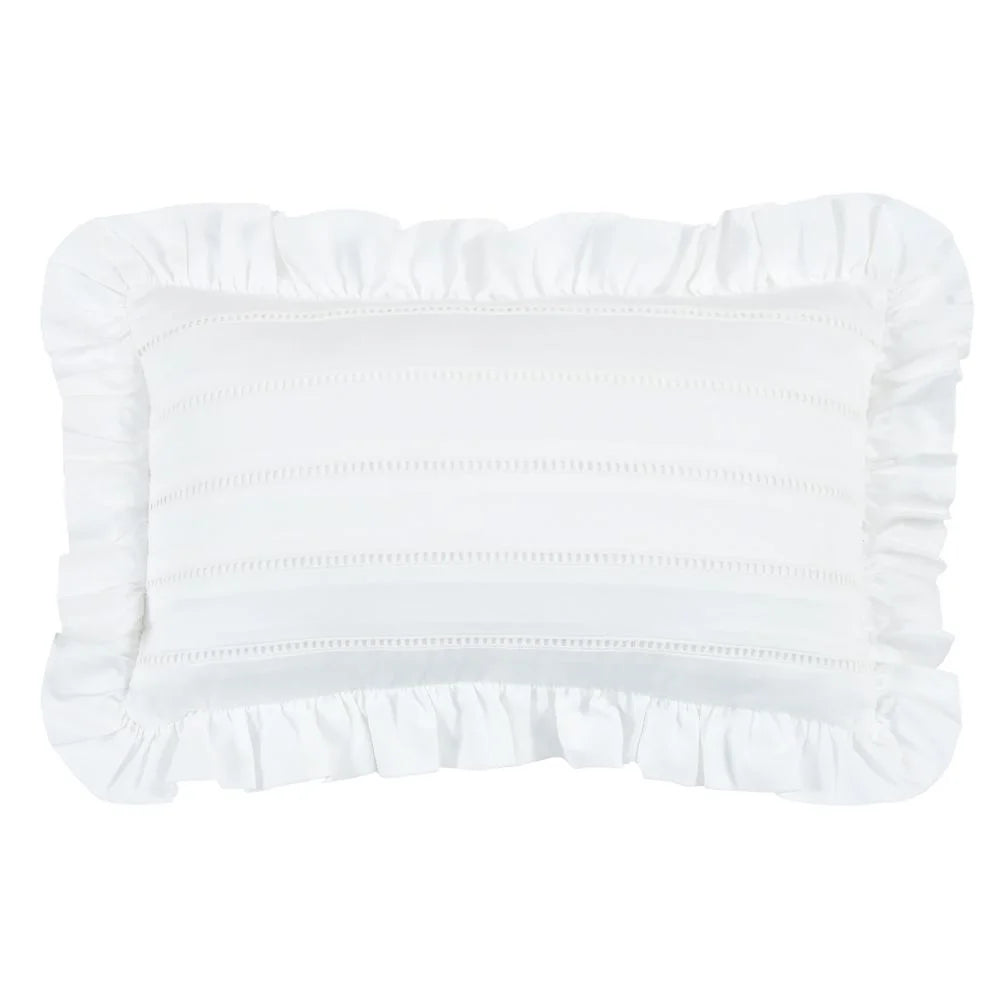 Almofada Prestigé Buddemeyer Luxus Branco – Cetim 300 Fios 100% Algodão 30x50cm