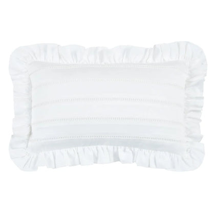 Almofada Prestigé Buddemeyer Luxus Branco – Cetim 300 Fios 100% Algodão 30x50cm