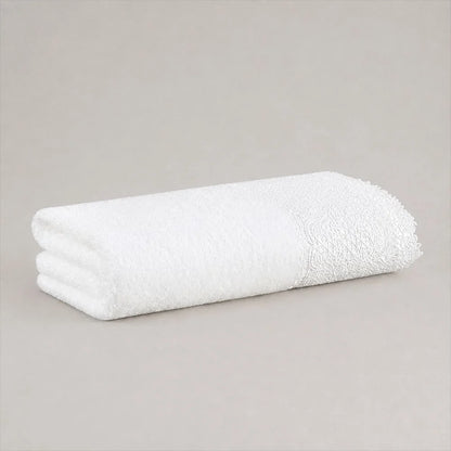 Toalha Rosto Buddemeyer Luxus Norah Branco com Renda Branco