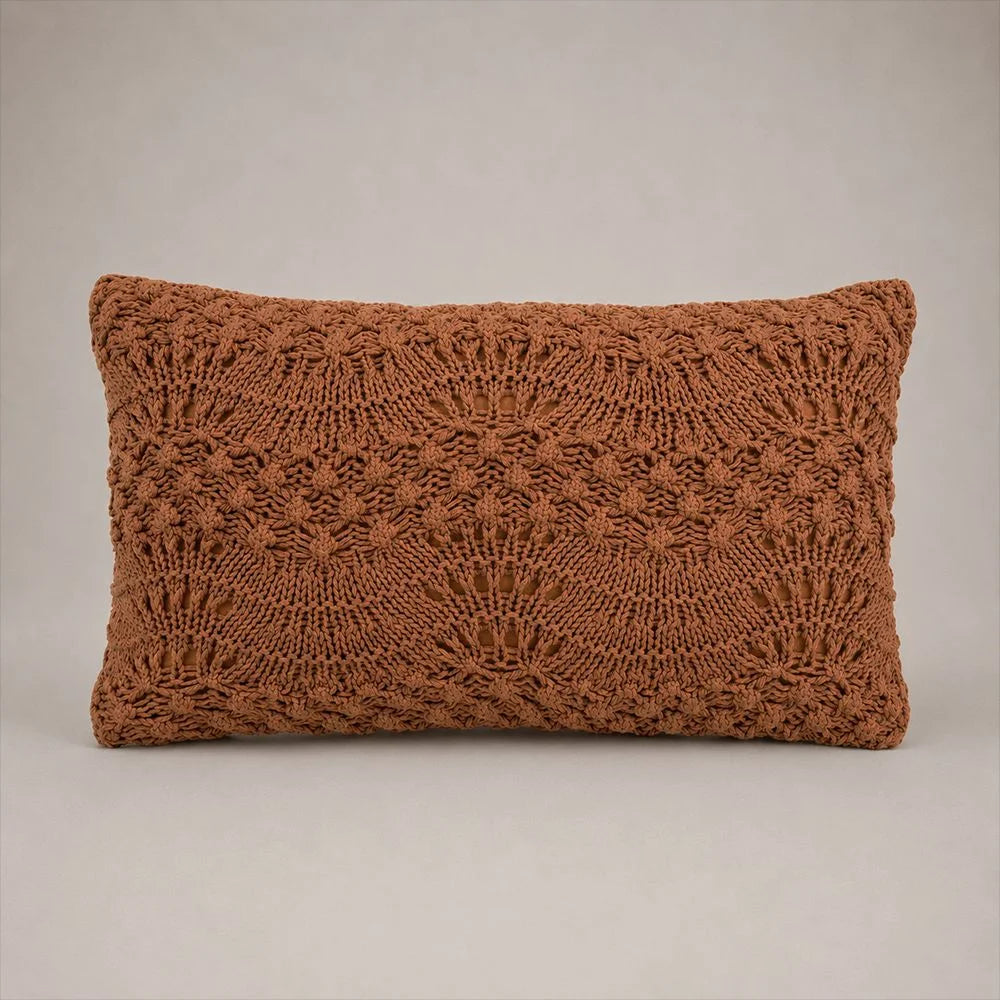 ALMOFADA TRICOT VENETO CORAL 30X50CM