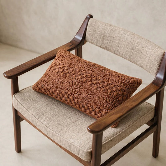 ALMOFADA TRICOT VENETO CORAL 30X50CM