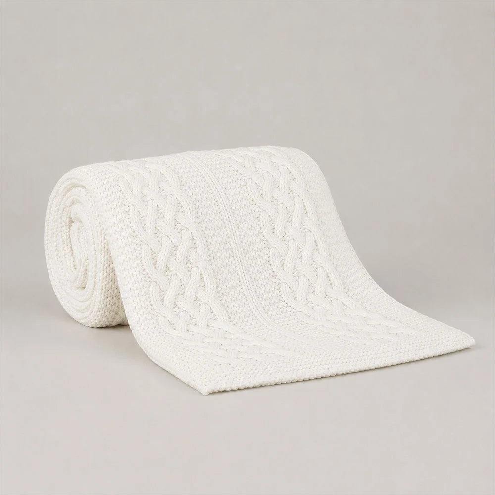 Manta Tricot Buddemeyer Luxus Castello Marfim 130x170cm