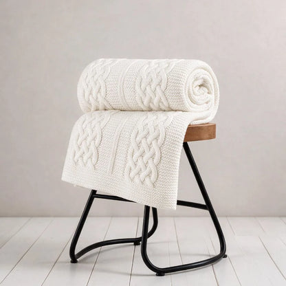 Manta Tricot Buddemeyer Luxus Castello Marfim 130x170cm