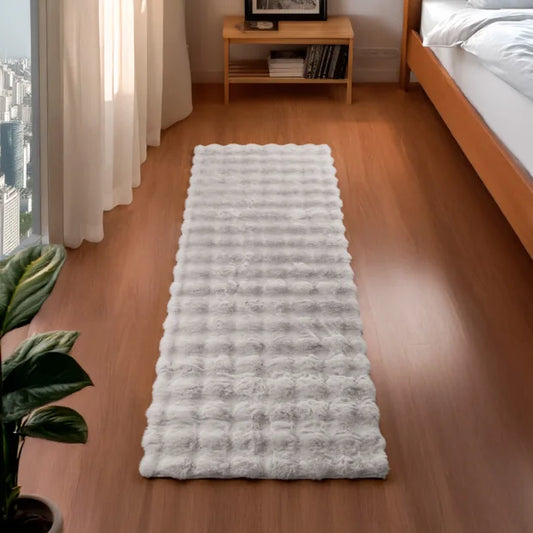 Tapete Niazitex Pele Bubble Prata 60x1,80m