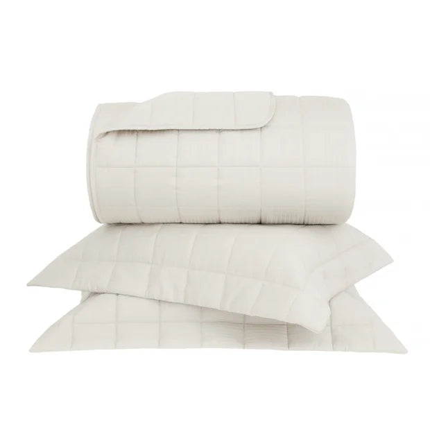 Kit Colcha Buddemeyer Queen Damask Stripes Bege 022