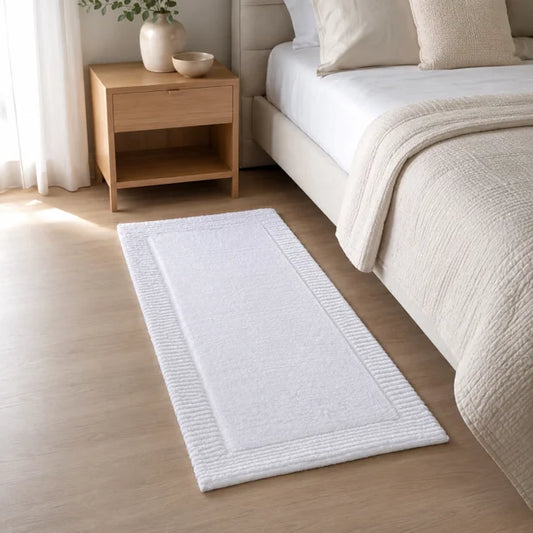 Tapete Kacyumara Suez 60x1,20m Branco