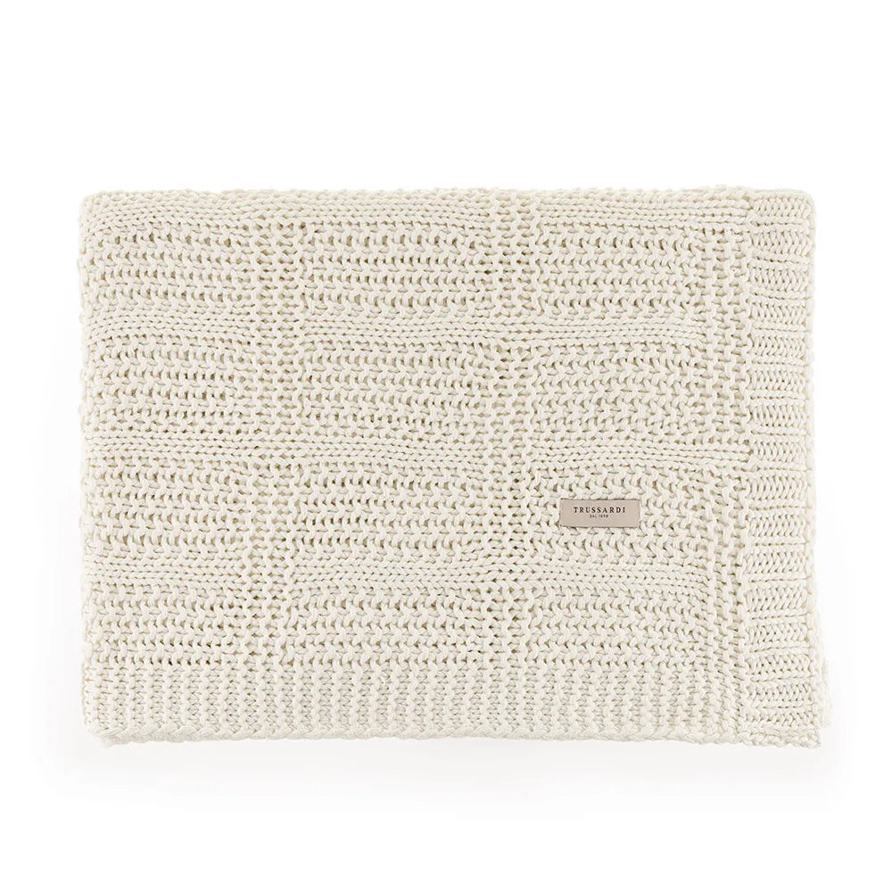 Peseira Tricot Dorian Branco 80cm X 2.40m