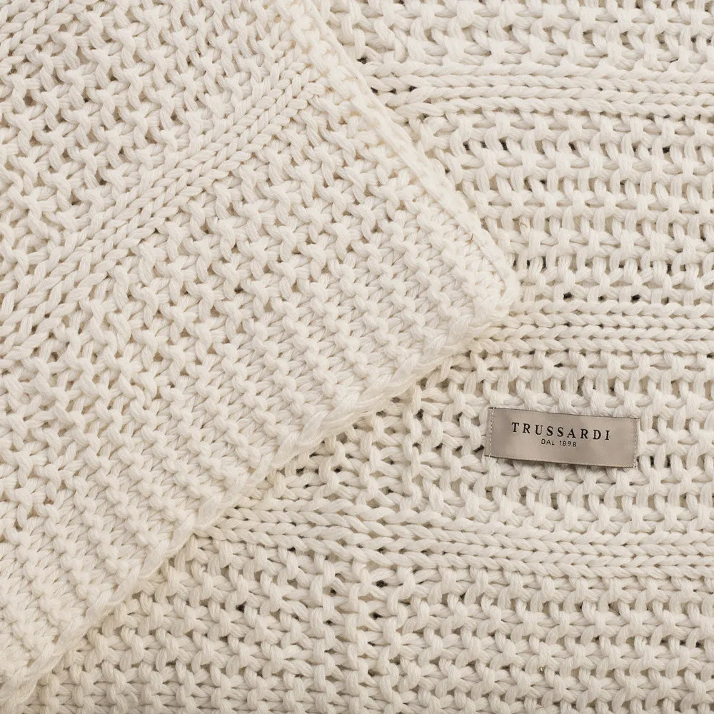 Peseira Tricot Dorian Branco 80cm X 2.40m