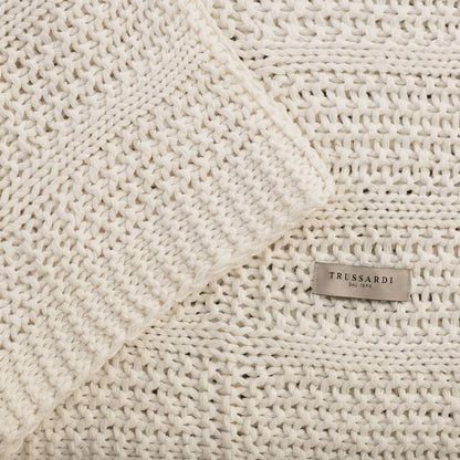 Peseira Tricot Dorian Branco 80cm X 2.40m