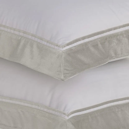 Jogo de cama King 300 fios Cetim Valestro Branco/Platino