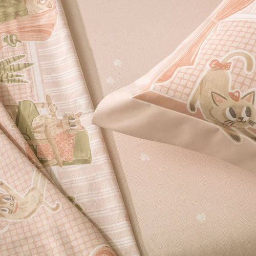 Jogo de Cama Karsten Casal Gatos