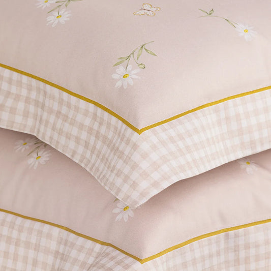 Jogo de cama Solteiro 300 fios Cetim Margarida