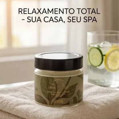 Vela Perfumada 140g L'envie Pepino e Ervas Verdes Herbarium