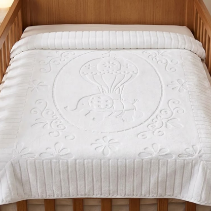 Cobertor Jolitex Relevo Touch Texture Branco 80x1,10cm
