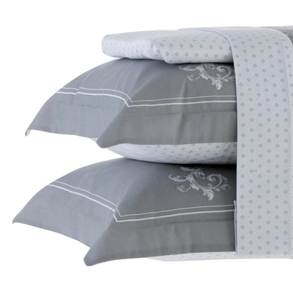 Jogo de Cama Queen Kacyumara Satinée 300 Fios 100% Algodão Lafet 4 Peças