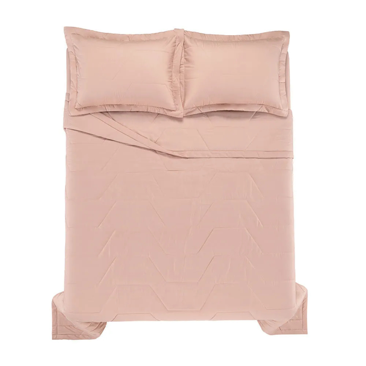 Jogo Colcha Trussardi Palazzi King Rosa Perla