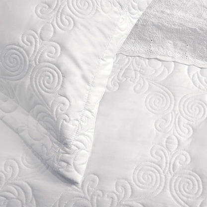 Jogo de Colcha Trussardi Giancarlo Queen Branco