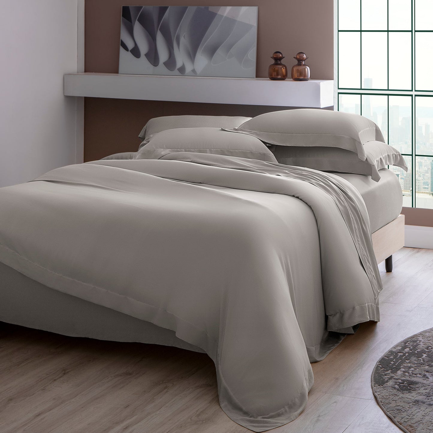 Jogo de Cama e Jogo de Colcha Casa K Bambu