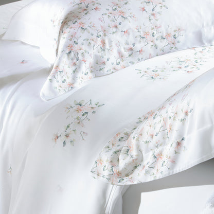 Jogo de Cama Queen Kacyumara Lovan 400 Fios 100% Viscose de Bambu Estampado