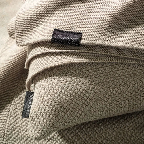 Almofada Altenburg Tricô Domus Bege Cotone 45cm x 45cm