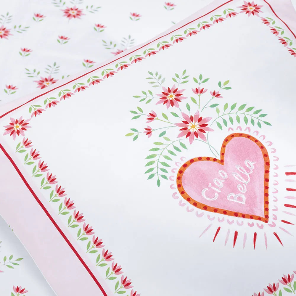 Almofada Infantil Trussardi Le Colonne 300 Fios Cetim 100% Algodão Egípcio 45cm x 45cm