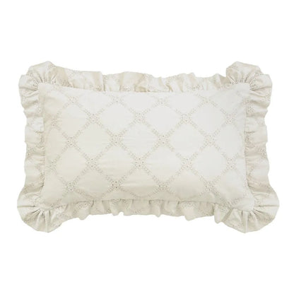 Almofada Rinzeira Buddemeyer Luxus Ivory 100% Algodão Bege Duna 30x50cm
