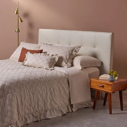 Almofada Rinzeira Buddemeyer Luxus Ivory 100% Algodão Bege Duna 30x50cm