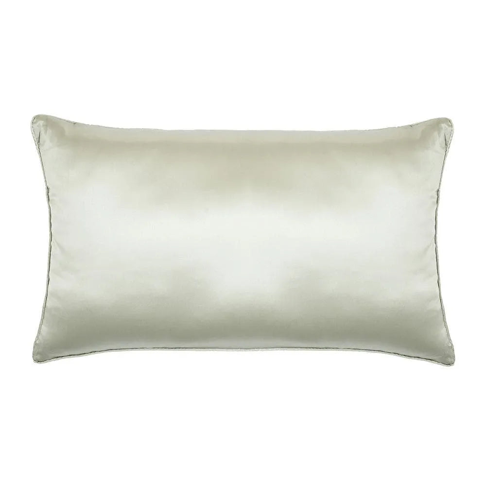 Almofada Rinzeira Buddemeyer Luxus Royale 100% Seda Verde Oliva 30x50cm