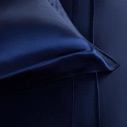 Almofada Rinzeira Buddemeyer Luxus Seda Royale 100% Seda Natural Azul Marinho 30x50cm