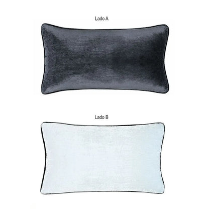 Almofada Rinzeira Buddemeyer Luxus Vellure Azul 30x50cm