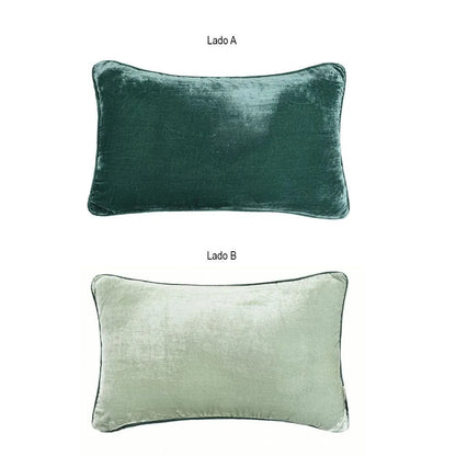 Almofada Rinzeira Buddemeyer Luxus Vellure Petróleo 30x50cm