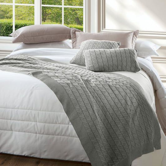 Almofada Rinzeira Kacyumara Tricô Vivat Greenjoy 30x50cm