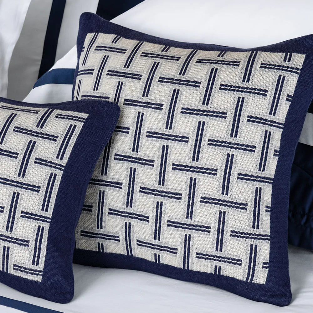 Almofada Rinzeira Trussardi Canti Tricot 100% Algodão 30x50cm