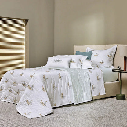 Almofada Rinzeira Trussardi Marinai 300 Fios Cetim 100% Algodão Egípcio Branco 30x50cm