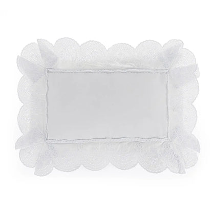 Almofada Trussardi Goielli 100% Algodão Branco 30x40cm