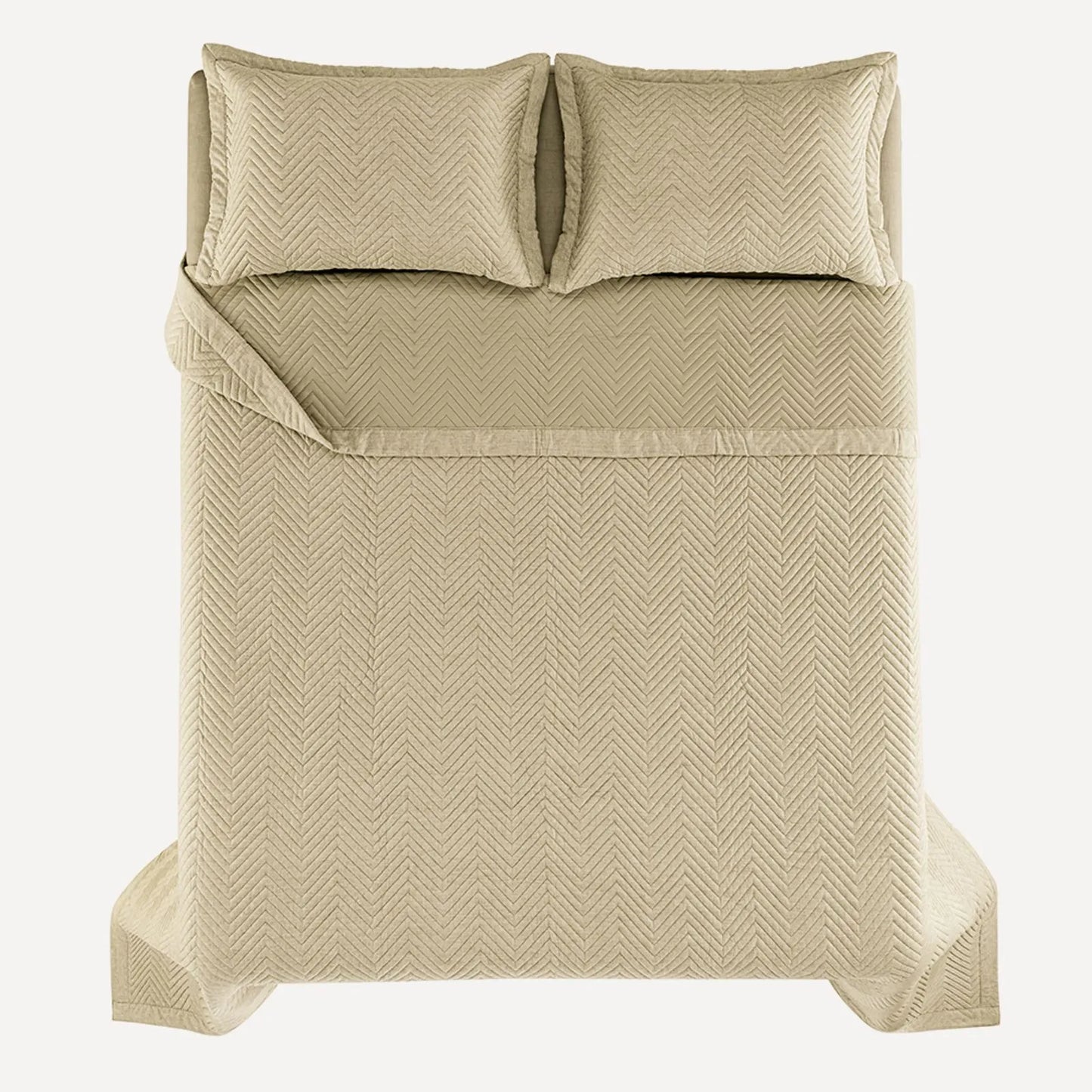 Jogo de Colcha Super King Karsten Arturo Giz 100% Poliéster 3 Peças